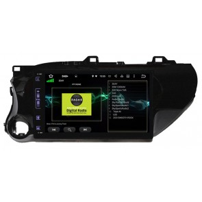Toyota Hilux Android 10.0 Autoradio DVD GPS avec 8-Core 4Go+64Go Bluetooth Parrot Telecommande au Volant Micro DSP CD SD USB DAB 4G LTE WiFi TV MirrorLink OBD2 CarPlay - 10