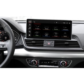 Audi Q5 Android 10 Autoradio DVD GPS Navigation avec Octa-Core 8Go+128Go Écran Tactile Bluetooth Telecommande au Volant DAB SD USB DSP WiFi 4G LTE CarPlay sans Fil - 10,25