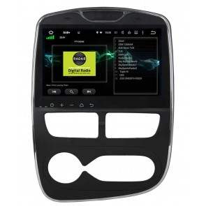 Renault Clio Android 10.0 Autoradio DVD GPS avec 8-Core 4Go+64Go Bluetooth Parrot Telecommande au Volant Micro DSP CD SD USB DAB 4G LTE WiFi MirrorLink OBD2 CarPlay - 10