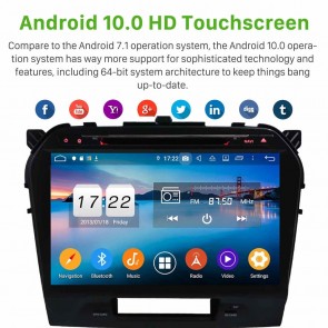 10" Android 10.0 Lecteur DVD GPS Radio Stéréo Navigation pour Suzuki Vitara (2015-2021)-1