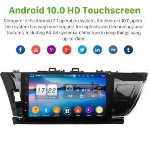 10" Android 10.0 Lecteur DVD GPS Radio Stéréo Navigation pour Toyota Corolla (De 2013)-1