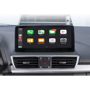 Mazda 3 Android 10.0 Autoradio DVD GPS avec 8-Core 4Go+64Go Bluetooth Parrot Telecommande au Volant Micro DSP CD SD USB DAB 4G LTE WiFi TV MirrorLink OBD2 CarPlay - 10,25