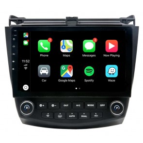Honda Accord Android 10.0 Autoradio DVD GPS avec 8-Core 4Go+64Go Bluetooth Parrot Telecommande au Volant Micro DSP SD USB DAB 4G LTE WiFi TV MirrorLink OBD2 CarPlay - 10
