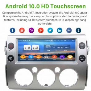10,25" Android 10.0 Lecteur DVD GPS Radio Stéréo Navigation pour Toyota FJ Cruiser (2007-2017)-1
