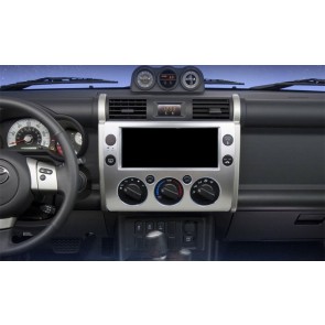 Toyota FJ Cruiser Android 10.0 Autoradio DVD GPS avec 8-Core 4Go+64Go Bluetooth Parrot Telecommande au Volant Micro DSP CD SD USB DAB 4G LTE WiFi MirrorLink OBD2 CarPlay - 10,25