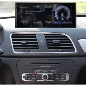 Audi Q3 Android 13 Autoradio DVD GPS Navigation avec 8Go+256Go Bluetooth Telecommande au Volant DSP DAB WiFi 4G CarPlay - 12,5