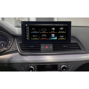 Audi Q5 Android 13 Autoradio DVD GPS Navigation avec 8Go+256Go Bluetooth Telecommande au Volant DSP DAB WiFi 4G CarPlay - 12,5