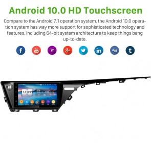 10" Android 10.0 Lecteur DVD GPS Radio Stéréo Navigation pour Toyota Camry (2018-2021)-1