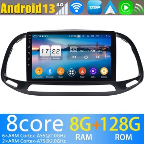 9" Android 13.0 Lecteur DVD GPS Radio Stéréo Navigation pour Fiat Doblo (2015-2019)-1