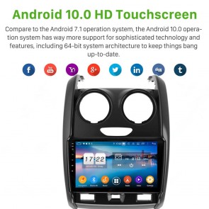 9" Android 10.0 Lecteur DVD GPS Radio Stéréo Navigation pour Renault Duster (2015-2020)-1