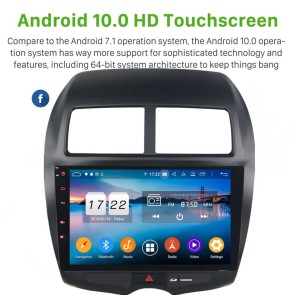 10" Android 10.0 Lecteur DVD GPS Radio Stéréo Navigation pour Peugeot 4008 (De 2012)-1