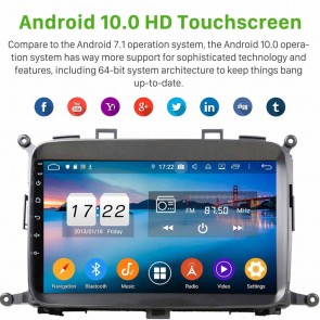9" Android 10.0 Lecteur DVD GPS Radio Stéréo Navigation pour Kia Carens (2013-2019)-1