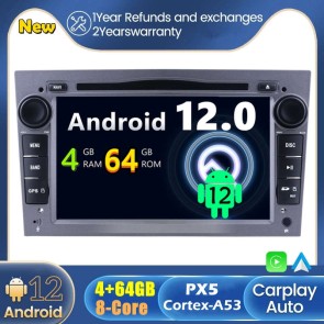 Android 12 Autoradio Lecteur DVD GPS Compatible pour Opel Astra H (2004-2009)-1