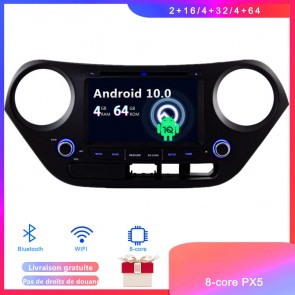 Android 10 Autoradio Lecteur DVD GPS Compatible pour Hyundai i10 (2013-2019)-1