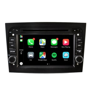 Fiat Doblò Android 12.0 Autoradio DVD GPS avec Commande au volant et Kit mains libres Bluetooth DAB USB 4G WiFi OBD2 Carplay - Android 12 Autoradio Lecteur DVD GPS pour Fiat Doblò (De 2015)