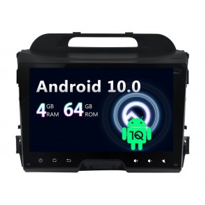 Kia Sportage Android 10.0 Autoradio DVD GPS avec Ecran tactile Commande au volant et Kit mains libres Bluetooth Micro DAB CD SD USB 4G WiFi TV MirrorLink OBD2 Carplay - Android 10 Autoradio Lecteur DVD GPS Compatible pour Kia Sportage (2010-2016)