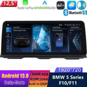 12,5" Android 13.0 Autoradio Lecteur Multimédia Stéréo pour BMW Série 5 F10/F11 (2010-2017)-1