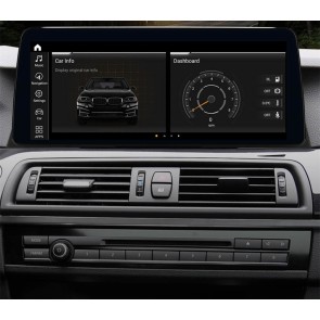 BMW F10 F11 Android 11 Autoradio DVD GPS Navigation avec 8-Core 8Go+256Go Écran Tactile Bluetooth 5.0 Telecommande au Volant DSP SWC DAB SD USB WiFi 4G LTE CarPlay - 12,5