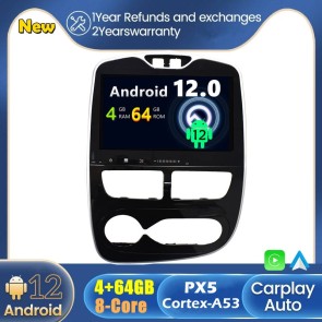 Android 12 Autoradio Lecteur DVD GPS Compatible pour Renault Clio (2012-2019)-1
