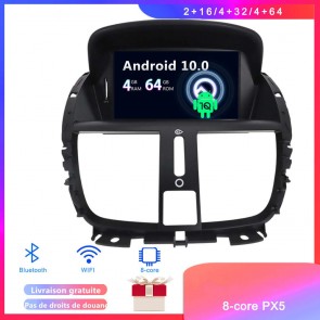 Android 10 Autoradio Lecteur DVD GPS Compatible pour Peugeot 207 (2006-2014)-1