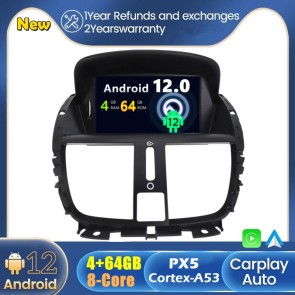 Android 12 Autoradio Lecteur DVD GPS Compatible pour Peugeot 207 (2006-2014)-1