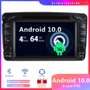 Android 10 Autoradio Lecteur DVD GPS Compatible pour Mercedes Vito W639 (2004-2006)-1