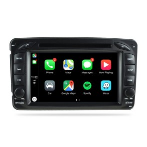 Mercedes ML W163 Android 12.0 Autoradio DVD GPS avec Commande au volant et Kit mains libres Bluetooth DAB CD USB 4G WiFi OBD2 Carplay - Android 12 Autoradio Lecteur DVD GPS pour Mercedes ML W163 (1998-2005)
