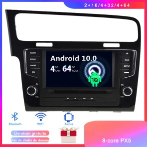 7" Android 10 Autoradio Lecteur DVD GPS Compatible pour VW Golf 7 MK7 (2013-2019)-1