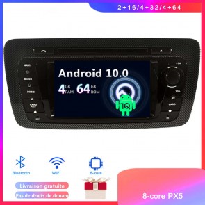 Android 10 Autoradio Lecteur DVD GPS Compatible pour SEAT Ibiza Mk4 (2008-2017)-1