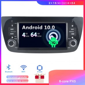 Android 10 Autoradio Lecteur DVD GPS Compatible pour Fiat Doblò (2010-2015)-1
