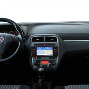 Fiat Grande Punto Android 12.0 Autoradio DVD GPS avec Commande au volant et Kit mains libres Bluetooth DAB USB 4G WiFi OBD2 Carplay - Android 12 Autoradio Lecteur DVD GPS pour Fiat Grande Punto (2005-2012