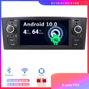 Android 10 Autoradio Lecteur DVD GPS Compatible pour Fiat Punto (2005-2009)-1