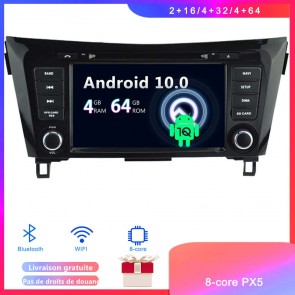Android 10 Autoradio Lecteur DVD GPS Compatible pour Nissan Qashqai (2013-2019)-1
