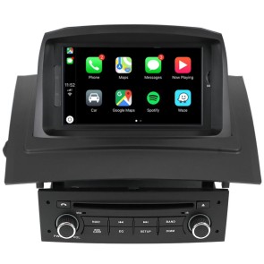 Renault Mégane II Android 12.0 Autoradio DVD GPS avec Commande au volant et Kit mains libres Bluetooth DAB USB 4G WiFi OBD2 Carplay - Android 12 Autoradio Lecteur DVD GPS pour Renault Mégane II (2002-2009)