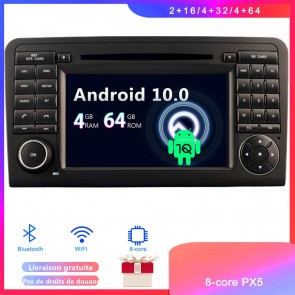 Android 10 Autoradio Lecteur DVD GPS Compatible pour Mercedes GL X164 (2005-2012)-1