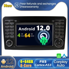 Android 12 Autoradio Lecteur DVD GPS Compatible pour Mercedes GL X164 (2005-2012)-1