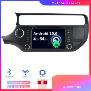 Android 10 Autoradio Lecteur DVD GPS Compatible pour Kia Rio (2015-2017)-1