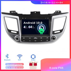 Android 10 Autoradio Lecteur DVD GPS Compatible pour Hyundai ix35 (2015-2018)-1