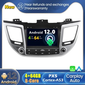 Android 12 Autoradio Lecteur DVD GPS Compatible pour Hyundai Tucson (2015-2018)-1