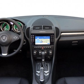 Mercedes SLK R171 Android 10.0 Autoradio DVD GPS avec Ecran tactile Commande au volant et Kit mains libres Bluetooth Micro DAB CD SD USB 4G WiFi TV MirrorLink OBD2 Carplay - Android 10 Autoradio Lecteur DVD GPS Compatible pour Mercedes SLK R171 (2004-2011