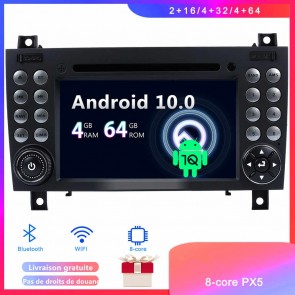 Android 10 Autoradio Lecteur DVD GPS Compatible pour Mercedes SLK R171 (2004-2011)-1