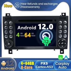 Android 12 Autoradio Lecteur DVD GPS Compatible pour Mercedes SLK W171 (2004-2011)-1