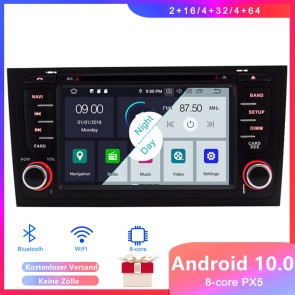 Android 10 Autoradio Lecteur DVD GPS Compatible pour Audi A6 (1997-2004)-1