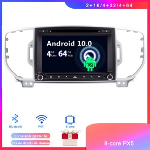 Android 10 Autoradio Lecteur DVD GPS Compatible pour Kia Sportage (2016-2019)-1