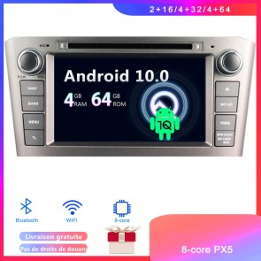 Android 10 Autoradio Lecteur DVD GPS Compatible pour Toyota Avensis (2003-2009)-1