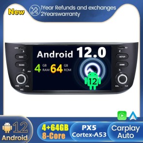 Android 12 Autoradio Lecteur DVD GPS Compatible pour Fiat Punto Evo (De 2009)-1