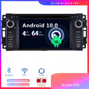 Android 10 Autoradio Lecteur DVD GPS Compatible pour Chrysler Town & Country (De 2008)-1