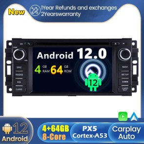 Android 12 Autoradio Lecteur DVD GPS Compatible pour Dodge Caravan (2008-2020)-1