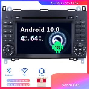Android 10 Autoradio Lecteur DVD GPS Compatible pour Mercedes Classe B W245 (2005-2011)-1