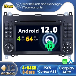 Android 12 Autoradio Lecteur DVD GPS Compatible pour Mercedes Vito W639 (2006-2014)-1